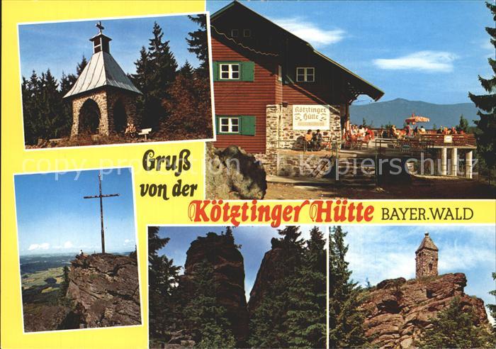 Koetzting Koetztinger Huette Kapelle Gipfelkreuz Kaitersberg