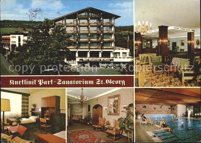 Bad Soden-Salmuenster Kurklinik Park Sanatorium St Georg Zimmer Gastraum Hallenb