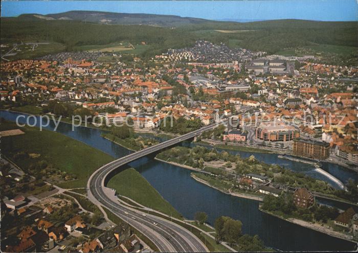 Hameln Weser Weser Fliegeraufnahme