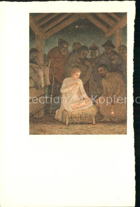 Religion Nativita di Gesu Kuenstlerkarte Rossi
