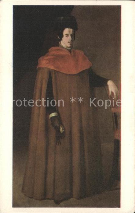 Kuenstlerkarte Francisco de Zurbaran A Doctor of Law