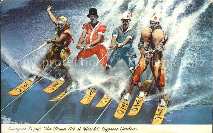 Wasserski Clown Act Florida Cypress Gardens