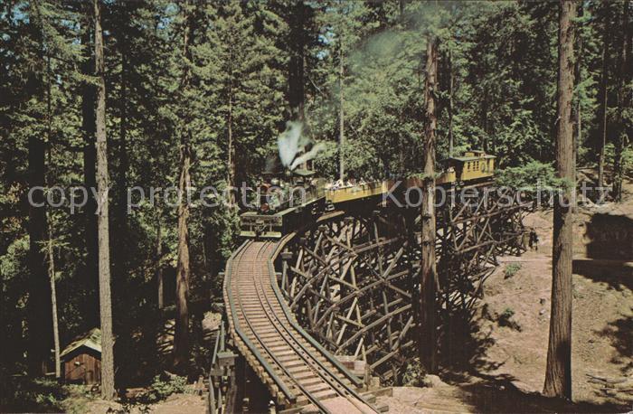 Lokomotive Dixiana Shay Spring Canyon High Trestle Roaring Camp and Big Trees Na