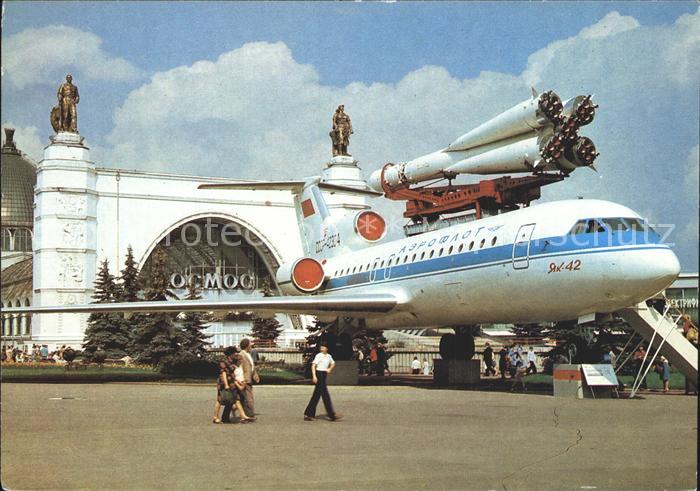 Flugzeuge Zivil Aeroflot Yak-42 USSR Exhibition of Econ