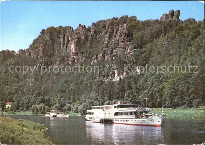 Motorschiffe Karl-Marx Bastei Saechsische Schweiz