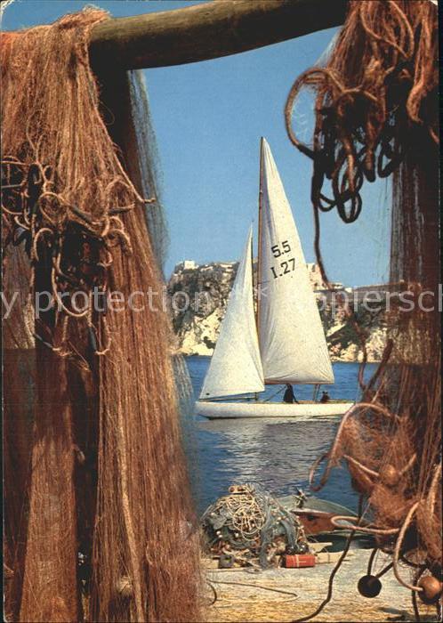 Segelboote Fischernetze Italien