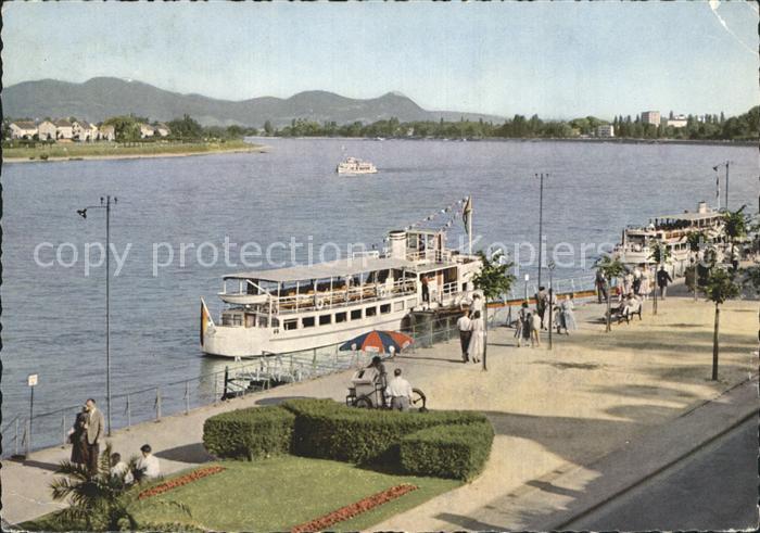 Motorschiffe Bonn Rheinpromenade