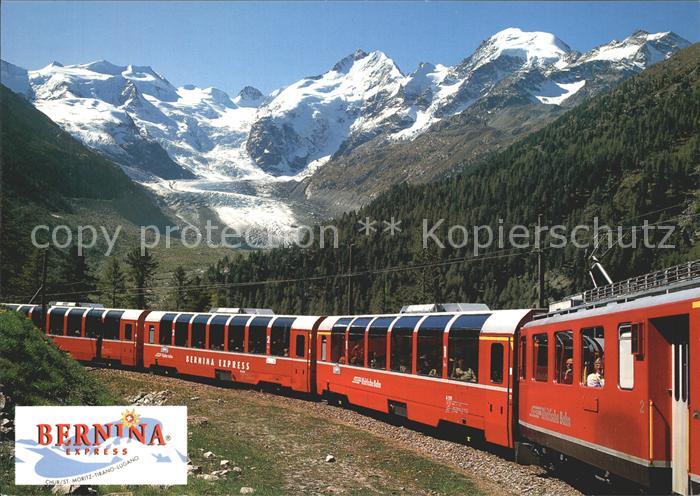 Eisenbahn Bernina-Express Morteratschgletscher Bellavista Piz Bernina