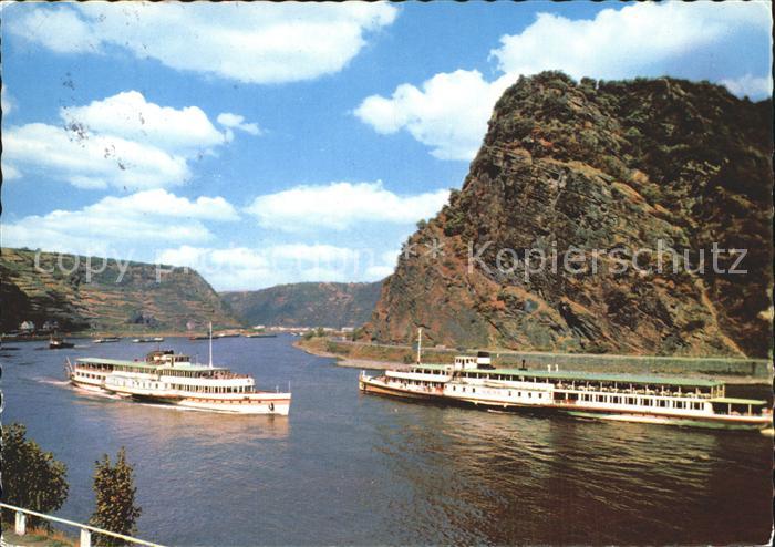 Motorschiffe Loreley-Felsen