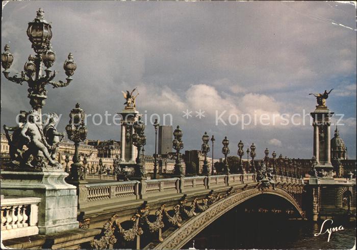 Bruecken Bridges Ponts Pont Alexandre III Paris