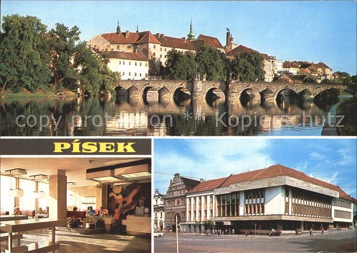 Pisek Tschechien Steinbruecke Gebaeude