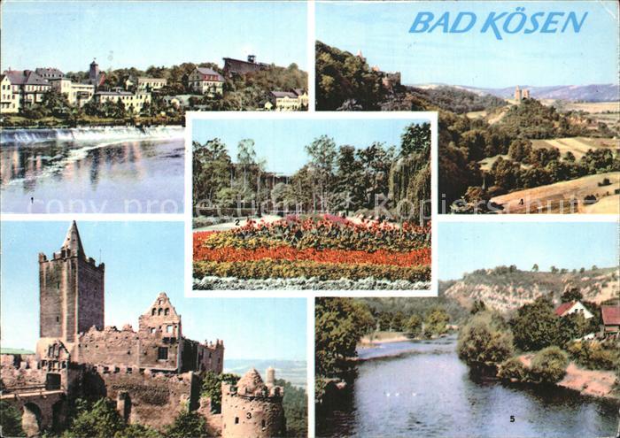 Bad Koesen Saalewehr Grundierwerk Rudelsburg