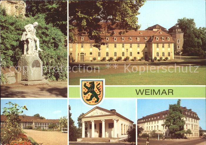 Weimar Thueringen Orangeri Shakespeare-Denkmal Haus Frau von Stein Goethepark