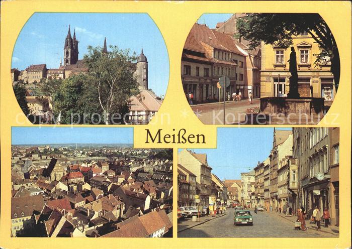 Meissen Elbe Sachsen Dom Albrechtsburg Rathausplatz