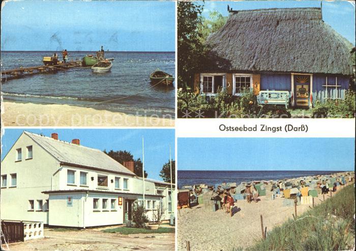 Zingst Ostseebad Fischerstrand Rohrdachkate Erholungsheim Stranddiestel