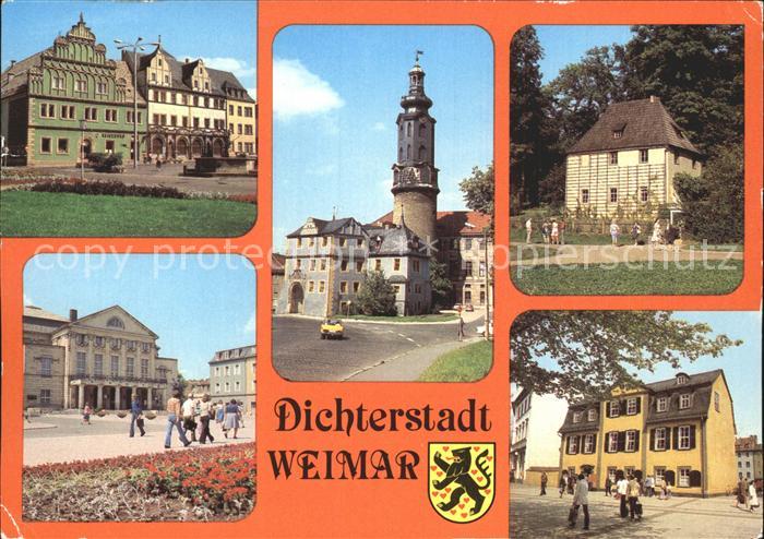 Weimar Thueringen Schloss Lucas-Cranach-Haus Goethes Gartenhaus Schillerhaus