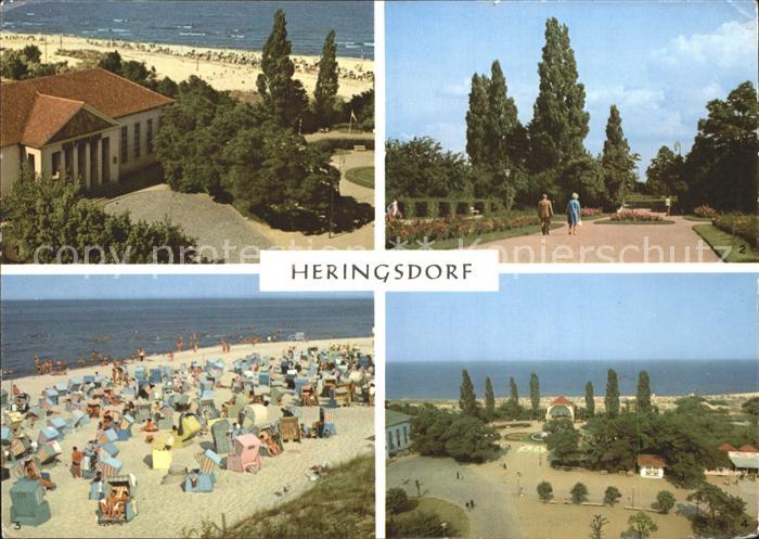 Heringsdorf Ostseebad Usedom Kulturhaus Kurpromenade Strand Kurpark