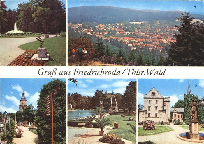 Friedrichsroda Puschkinpark Kuranlagen Schloss-Reinhardsbrunn