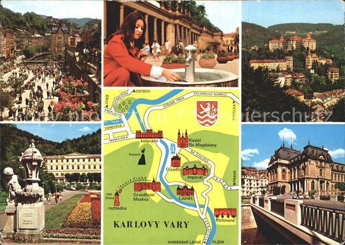 Karlovy Vary Lageplan Sanatorien