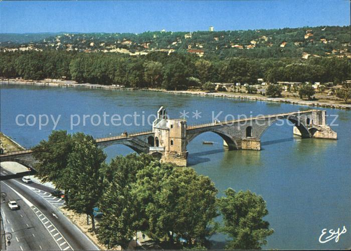 Avignon Vaucluse Pont Saint Benezet Fliegeraufnahme