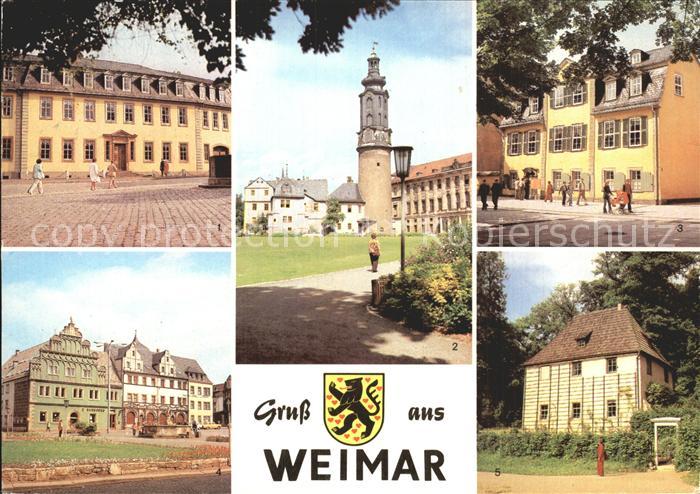 Weimar Thueringen Goethehaus Gartenhaus Schloss Schillerhaus Lucas Cranach Haus
