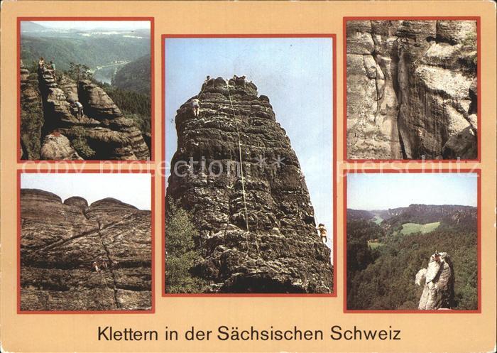 Bad Schandau Klettern in der Saechsischen Schweiz