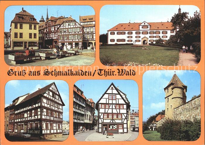Schmalkalden Thueringen Salzbruecke Schloss Wilhelmsburg Kirchhof Mohrengasse
