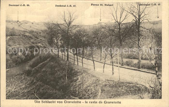 Gravelotte Moselle Schlucht Strasse
