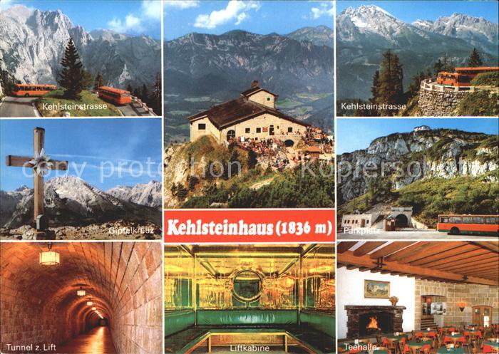 Kehlsteinhaus Liftkabine Kehlsteinstrasse Gipfelkreuz