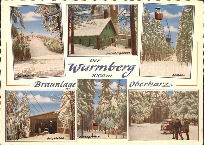 Braunlage Harz Wurmbergbaude Seilbahn Skischanze