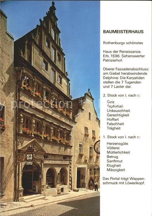 Rothenburg Tauber Baumeisterhaus