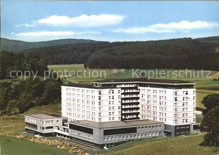 Zwesten Bad Wildungen Fliegeraufnahme Hardtwaldklinik