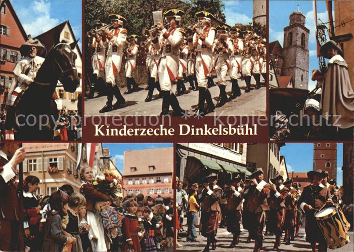Dinkelsbuehl Kinderzeche Blaskapelle Aufmarsch