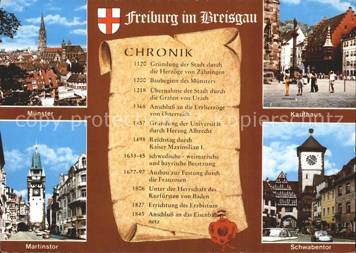 Freiburg Breisgau Muenster Kaufhaus Schwabentor Martinstor