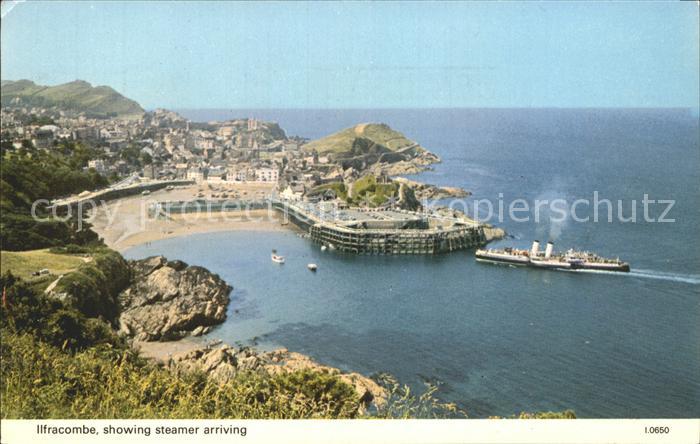 Ilfracombe North Devon Steamer arriving