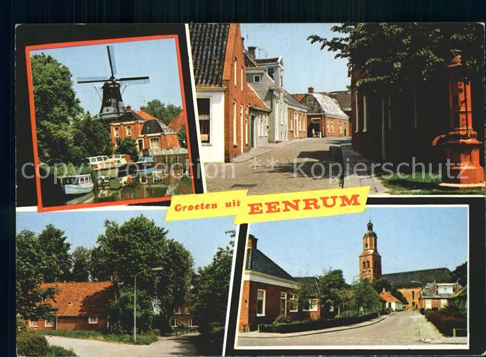 Eenrum Windmuehle Kirche