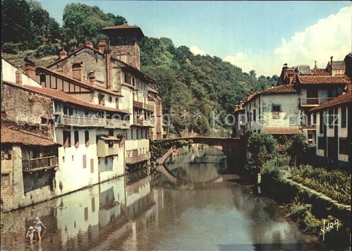 Saint-Jean-Pied-de-Port Kanal Bruecke