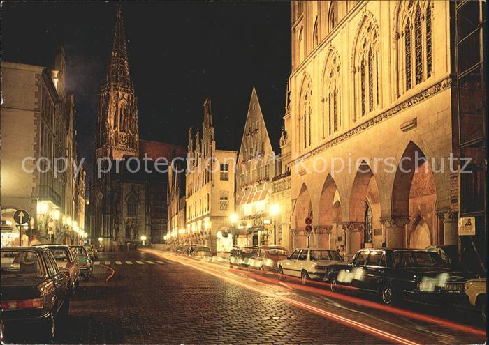 Muenster Westfalen Prinzipalmarkt Lambertikirche
