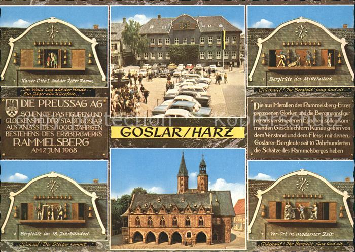 GOSLAR Harz Niedersachsen Glockenspiel am Marktplatz