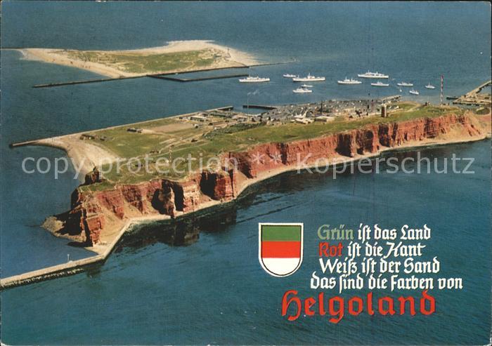 HELGOLAND Insel Schleswig-Holstein Fliegeraufnahme