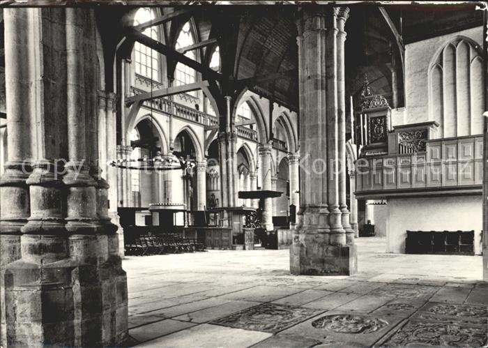 Amsterdam Niederlande Oude Kerk  Noordbeuk naar middelschip