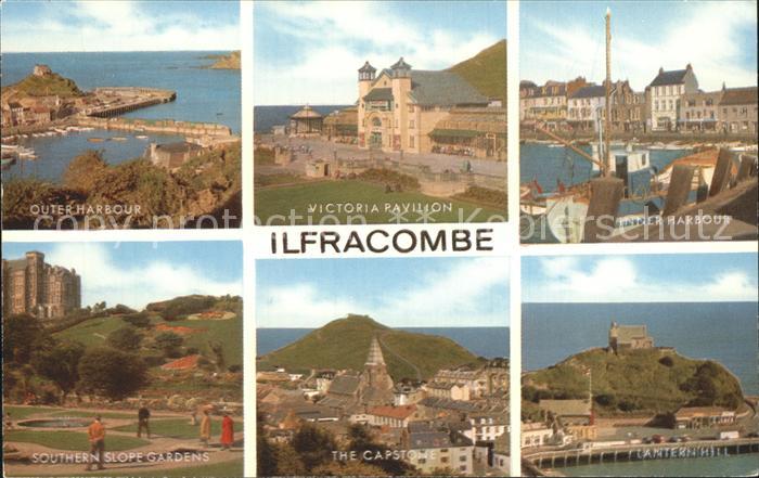 Ilfracombe North Devon Victoria Pavilon Hafen Southern Stolpe Garden