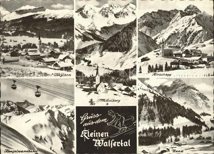 Walsertal Kleinwalsertal Hirschegg Mittelberg Kanzelwandbahn
