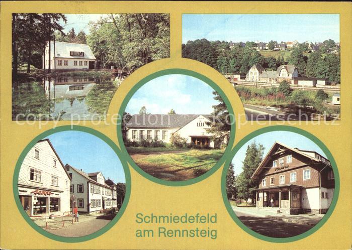 Schmiedefeld Rennsteig Restaurant Cafe Kurpark Bahnhof Kulturhaus