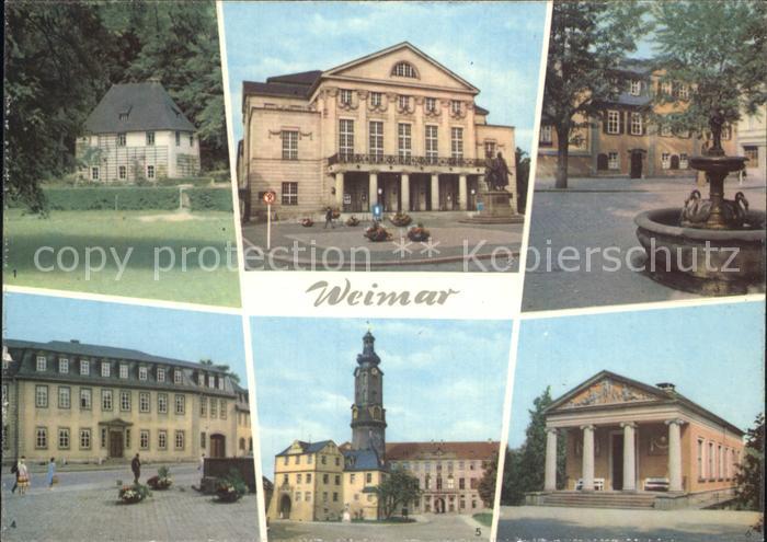 Weimar Thueringen Goethes Gartenhaus Nationaltheater Schillerhaus Schloss Roemis