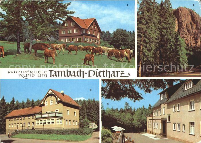 Tambach-Dietharz Berghotel Ebertswiese Falkenstein Rodebachmuehle Waldbaude