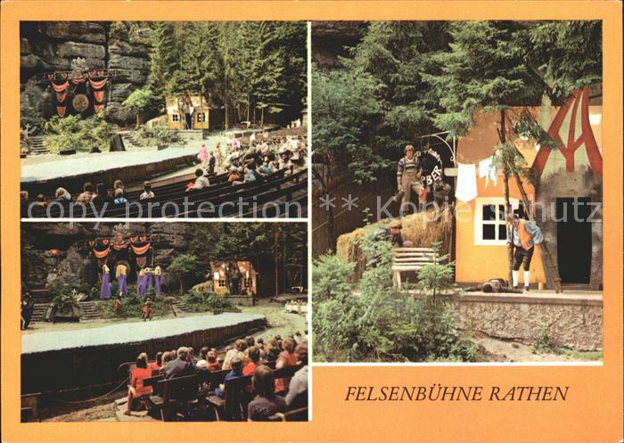 Rathen Saechsische Schweiz Felsenbuehne