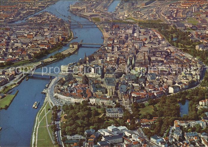 BREMEN  CITY Fliegeraufnahme Stadtzentrum