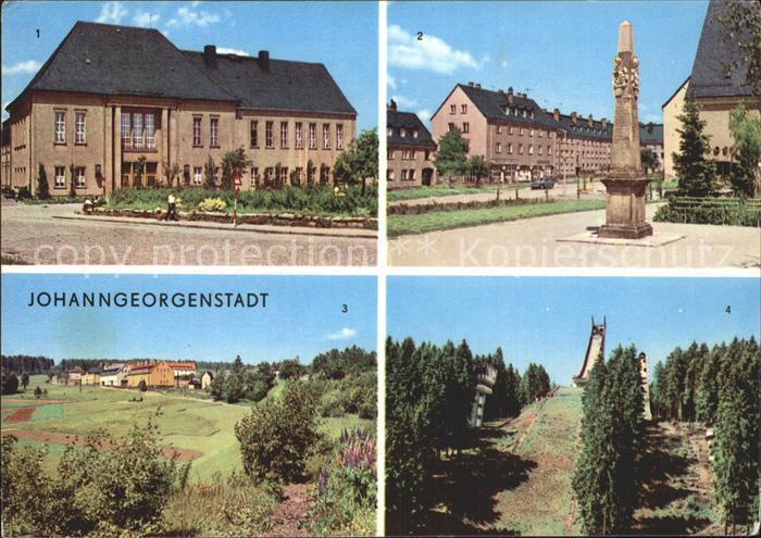 Johanngeorgenstadt Sprungschanze Kulturhaus Postsaeule Ferienheime Schwefelwerk