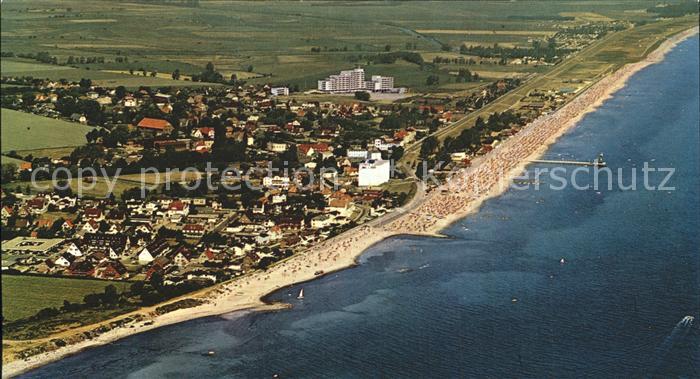 Dahme Ostseebad Fliegeraufnahme mit Strand